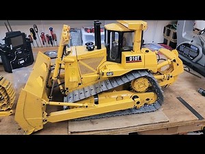 Installation of track upgrade to RC DXR2 D10 dozer and trial run