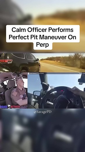 Calm Officer Executes Perfect Pit Maneuver | Trained Police Tactics