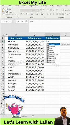 How to Sum Values in a Single Cell Without Manual Addition in Excel, #ExcelSum, #ExcelVBA #WorkSmart