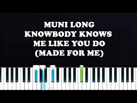 Muni Long - Nobody knows me like you do (Made For Me)(Piano Tutorial)