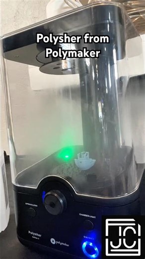 Trying out the Polysher from Polymaker #vaporsmoothing #3dprinting #polymaker #jcsfy