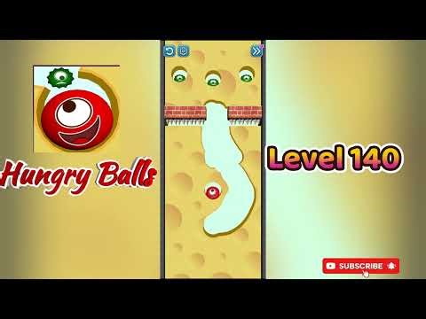 Hungry Balls Level 140 Walkthrough | Addictive Puzzle Challenge 🍽️⚽ | Go Answer