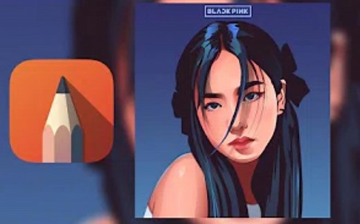 【插画教程】Sketchbook照片转头像绘制过程