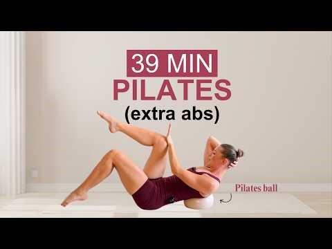 39 Min FULL BODY PILATES | Abs Core with Pilates Ball