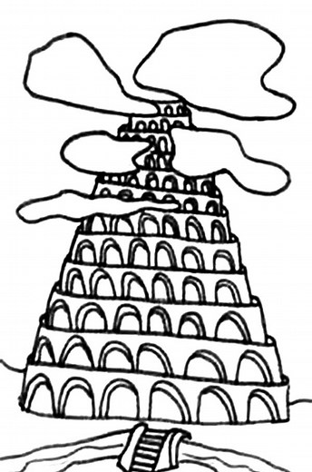 Tower of Babel Coloring Pages - Best Coloring Pages For Kids