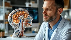 Expert examines detailed brain model to unlock secrets of human cognition and mental health