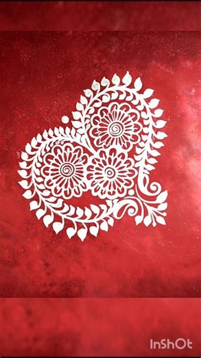 Alpona Design Simple। #alponadesign #art #indianrangole #artist #alpona #alponaart #alponapattern