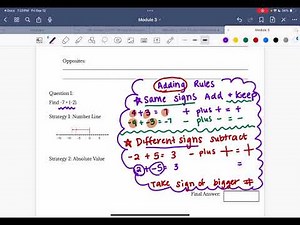 QCA 7th Grade Accelerated Math ~ Reveal Math Accelerated~ Module 3 Lesson 1 Notes