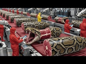 Inside Snake Factory: The Incredible Python Farming Process for Meat and Skin You’ve Never Seen