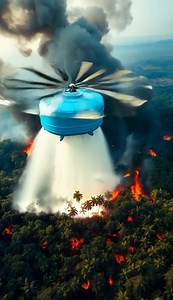 183K views · 1.1K reactions | AI-generated helicopter prototype designed to stop wildfires. | We Care About Animals | Facebook