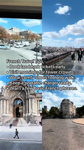 Here’s a simple but powerful tip for visiting French landmarks—Paris, Lourdes, Versailles, Mont-Saint-Michel, and more. Make the most of every moment by planning smart and traveling light. Follow for more France travel hacks, itinerary ideas, and must-see places in Europe. #VisitFrance #FrenchLandmarkGuide #TravelCore #ParisTravelTips #FranceBucketList