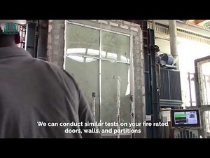 Fire Resistance Testing - Glazed Partition
