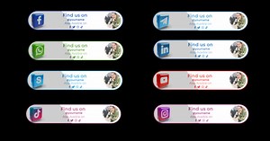 3D social media button (No Plugin Required)