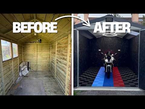HOW I BUILT THE MOTORCYCLE WORKSHOP OF MY DREAMS!