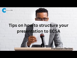 How to structure your presentation to ECSA - Power Point