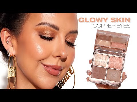 Glowy Skin, Copper Eyes Makeup Tutorial