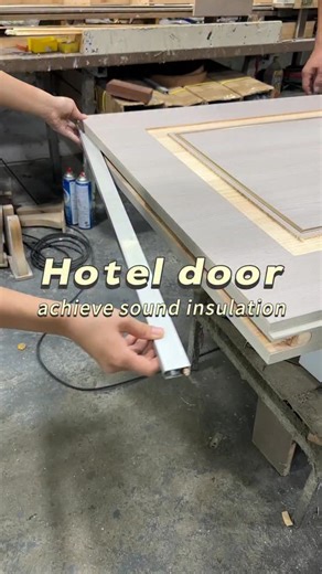 RHJ Woodendoor on Instagram: "How do star hotels achieve sound insulation? Let’s take a look at the production process of our wooden doors.#door #rhj #doorfactory #chinesefactory #woodendoor #hoteldesign #homedesign #ronghuaju #directfactory"