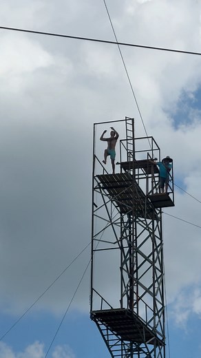 14K views · 82 reactions | Double gainer off an 80ft platform 勞 #cliffjumping #redneckwaterpark | Tyler Ferullo | Facebook