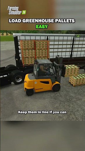 How to LOAD PALLETS EASY on Farming Simulator 25 #farmsim #farmingsimulator25