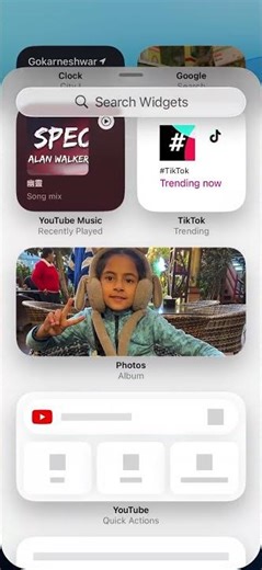 How to add widget in iOS 26