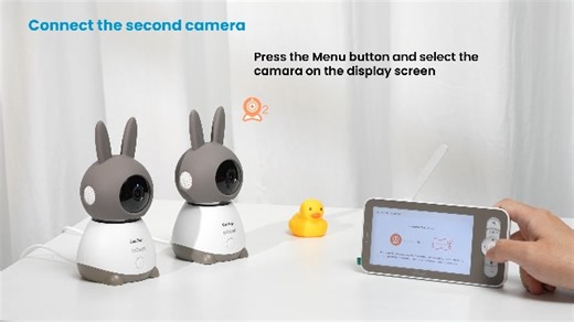 Watch Connect the 2 Cameras to the 5-inch Screen Monitor on Amazon Live