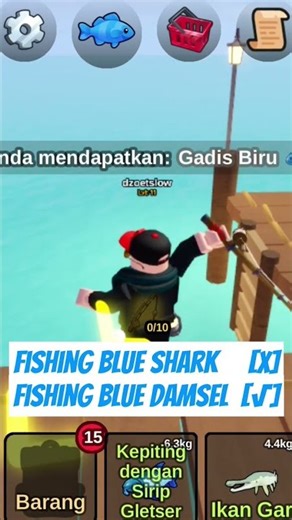 Relaxing Fishing in Roblox #shorts