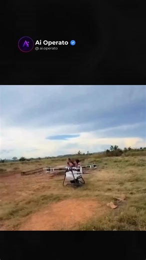 AI Operto⚡ | Learn AI Daily on Instagram: "This wasn’t supposed to happen. 🚫🚁 Agricultural drones are designed to spray crops, not lift people. But a creator modified a heavy-lift farming drone into a one-person flying machine—and actually left the ground. These drones already pack massive propellers, high-torque motors, and ultra-precise flight controllers to haul hundreds of pounds at low altitude. Add enough thrust and balance, and the line between industrial tool and experimental aircraft