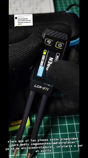 Pinzas LCR-ST1 para smd #fypシ゚ #holamund #esp32 #electronicadigital #3D #mecatronica #electronica #arduino #programador #universidad | Mirrortrec