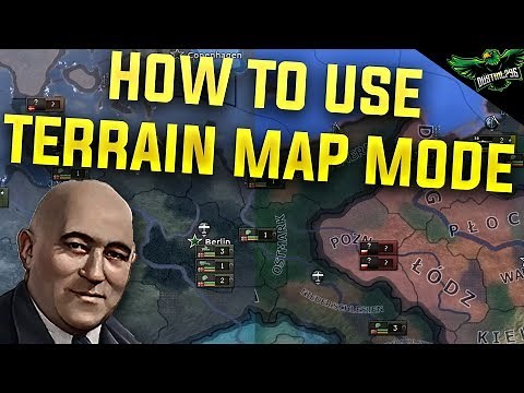 HOI4 How to Use the Terrain Map Mode (Hearts of Iron 4 Man the Guns Guide)