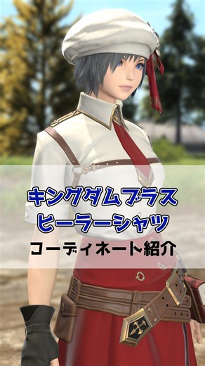 [FF14 Glamour] Introducing an outfit using the Kingdom Brass Healer Shirt #FF14 #GoldenLegacy #sh...