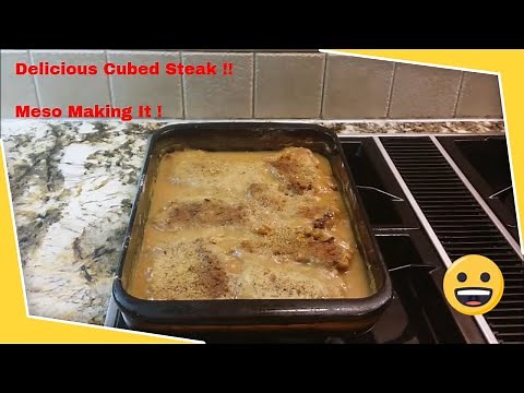 Cube Steak With Homemade Gravy | Cooked in the Oven