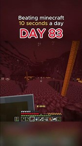 Beating Minecraft 10 Seconds a Day (Day 83) ⏱️ #minecraft