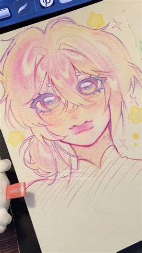 Speedpaint Drawing with Color Pencils