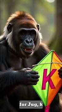 Gorilla Teaches A to Z Alphabet | Fun Learning for Kids #alphabeticalorder #funkidsenglish #alpha