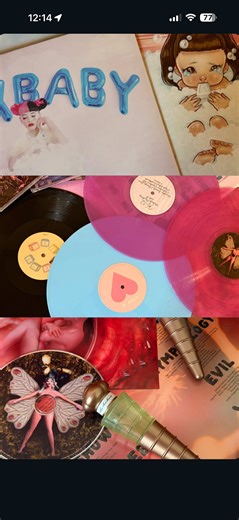 Melanie Martinez Vinyl Collection - A curated selection of Melanie Martinez albums on vinyl, spanning multiple eras and visual concepts. A collection that highlights the importance of physical formats in preserving the full artistic vision behind each release. \t1.\tCry Baby — Black Reissue, Deluxe Edition \t2.\tK-12 — Translucent Violet Reissue \t3.\tAfter School EP — Baby Blue Pressing \t4.\tPORTALS — Europe Bloodshot Translucent, Limited Edition #MelanieMartinez #CryBaby #K12 #AfterSchool #PO