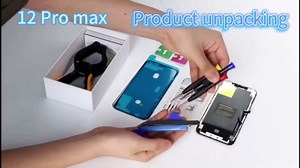 LMQ for iPhone 12 Pro Max Screen Replacement Kit 6.7inch,3D Touch LCD Screen Display Full HD Digitizer Assembly for Model A2342, A2411, A2412, A2410 with Repair Tools+Screen Protector+Waterproof Frame