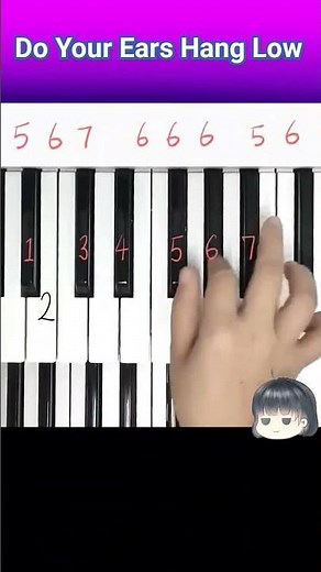 Do Your Ears Hang Low - easy piano #piano #pianotutorial