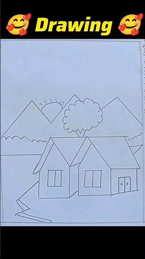 Beautiful house Window Drawing # very nice drawing # popular house drawing