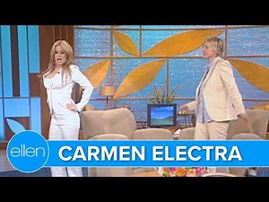 Carmen Electra Teaches Ellen Strip Tease Dance Moves
