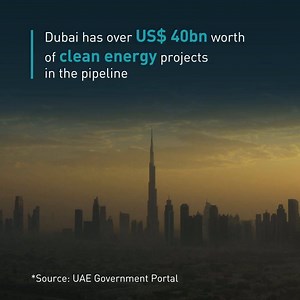 Dubai is accelerating the #GreenEconomy transformation in the region, aiming to reduce its carbon footprint by 70% in 30 years. Learn more about Dubai’s future-forward clean energy initiatives this #WorldEnergyDay - https://bit.ly/3jT586K #BusinessDubai #CleanEnergy | Business Dubai