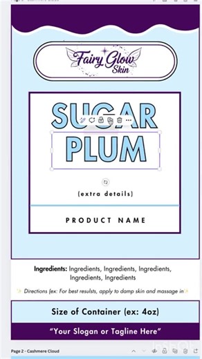 Editable Body Oil Label Template | Canva Cosmetic Label | Skincare Packaging Design | Small Business Branding - Etsy UK