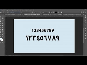 How to Type Arabic Numbers in Photoshop CC 2022