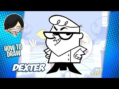 How to draw Dexter from Dexter's Laboratory step by step