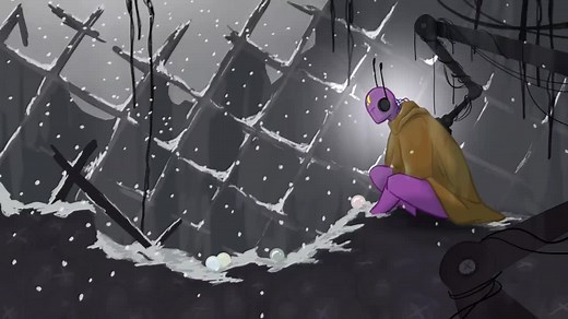 introduction to the snow | rain world animation ~ the end of an eternally decaying god. Hope u enjoy :) #animation #rainworld #rainworlddownpour #animatic #art