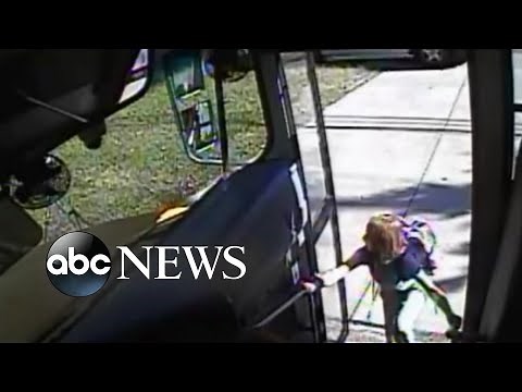 Video shows student's close call with out-of-control car | ABC News
