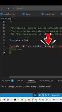 Pon a prueba tu nivel de programación en PHP 🟣🐘#programacion #php #practicando #coding #loops #for
