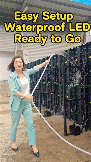 Easy Setup Waterproof LED Ready to Go #led #leddisplay #ledwall #waterproof #outdoorled