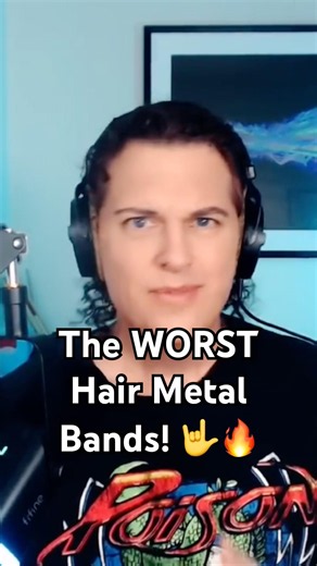 The worst hair metal bands! #shorts