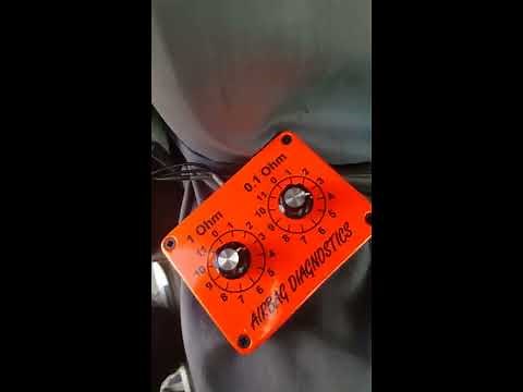 Use of Airbag resistor diagnostic simulator test kit air bag pretensioner www.airbagresistor.com