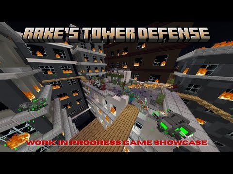 Skyscrapers Map Showcase! | Rake's Tower Defense | Minecraft Bedrock